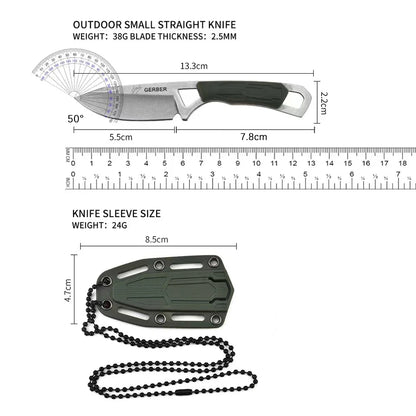 Cuchillo recto pequeño al aire libre 