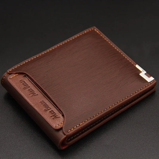 Leather Wallet with Money Clip