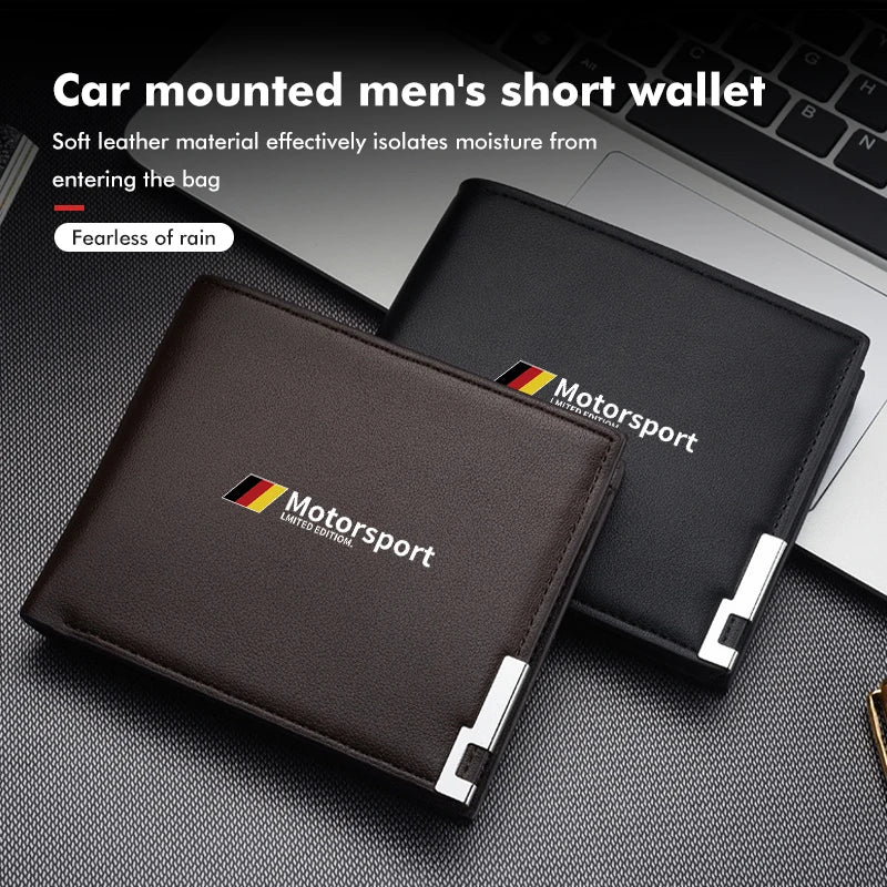 Car Mounted Men's Short Wallet