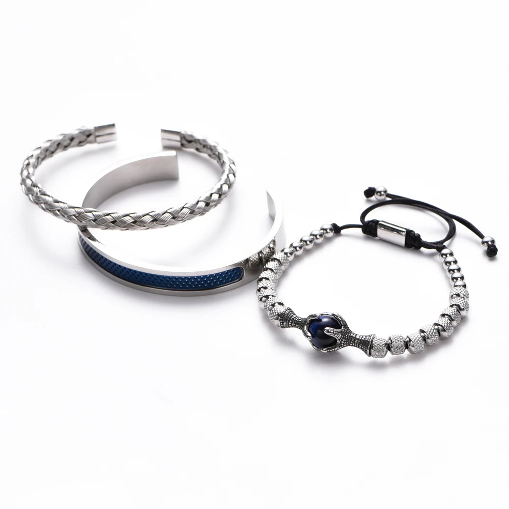 Ensemble de bracelet masculin de luxe