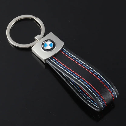 Chave de metal de couro BMW 