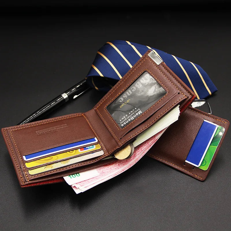 Leather Wallet with Money Clip