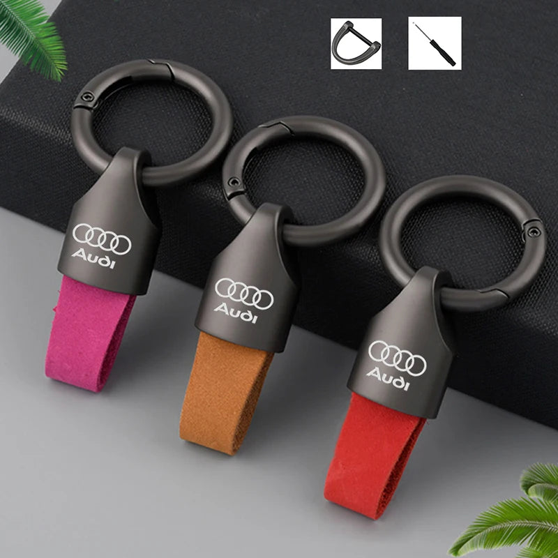 Audi Leather Metal Fashion Keychain