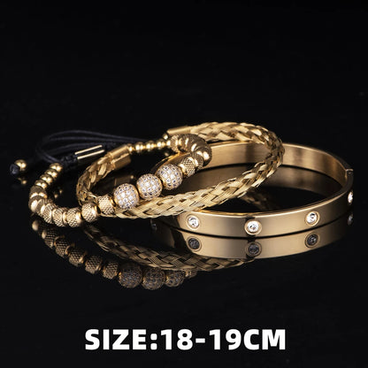 Gold Luxusarmband Set