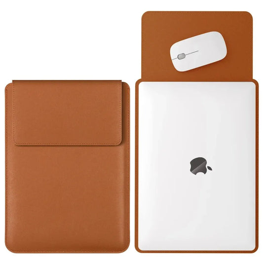 Manche d'ordinateur portable en cuir pour MacBook