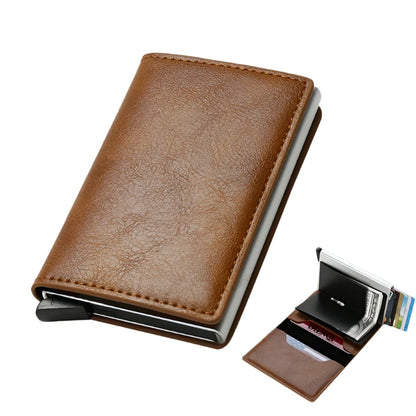 RFID Blocking Leather Card Holder Wallet