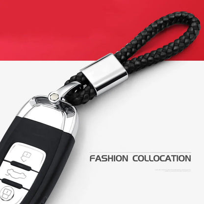 Mercedes Rope Leather Keychain 