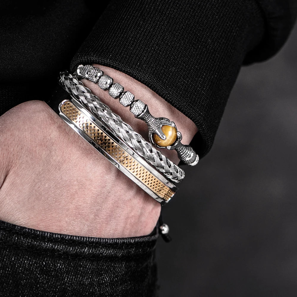 Ensemble de bracelet masculin de luxe