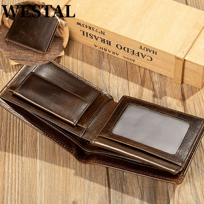 Vintage Leather Bi-Fold Wallet