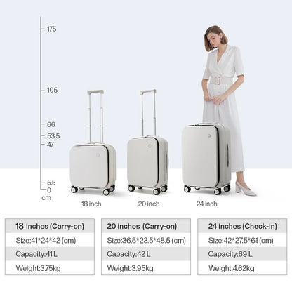 Bagages à cadre en aluminium