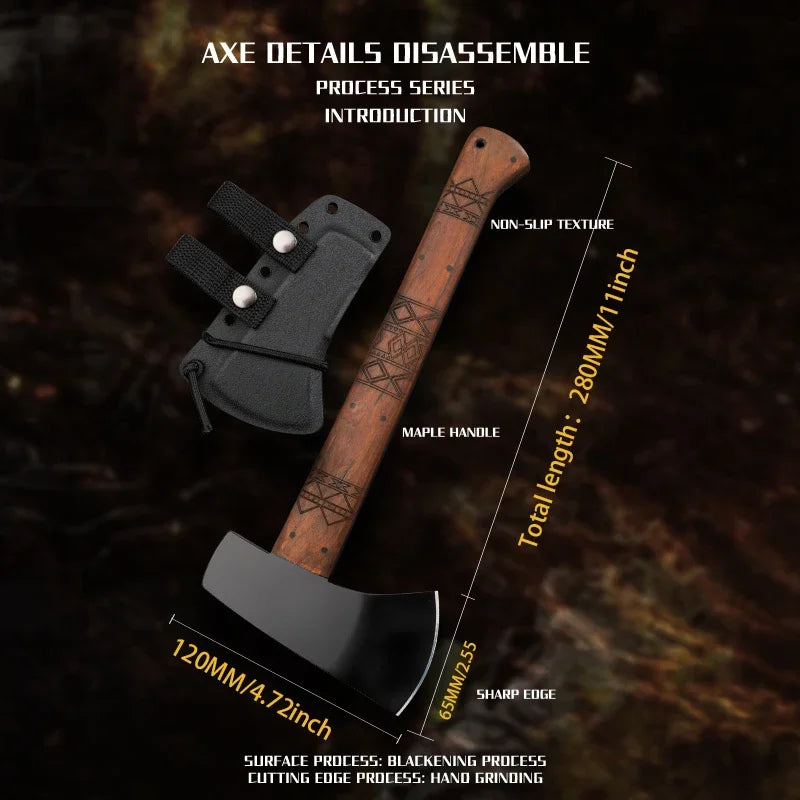 EDC Portable Axe - Herramienta de supervivencia al aire libre definitiva